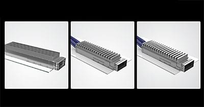 Cages and heat sinks for a variety of airflow patterns.